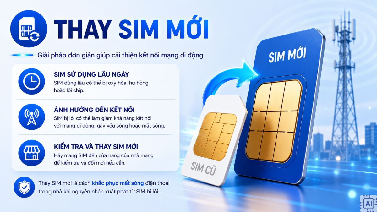 Thay SIM mới