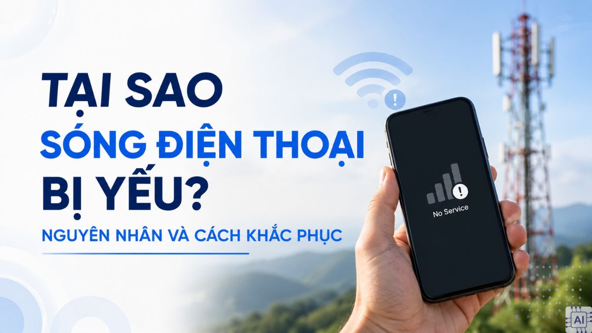 Tại sao sóng điện thoại bị yếu? Nguyên nhân và Cách khắc phục