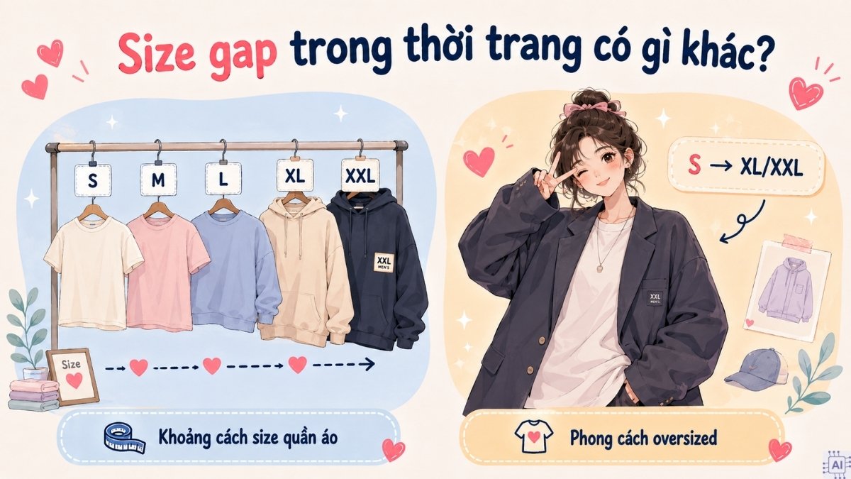 Size gap trong thời trang