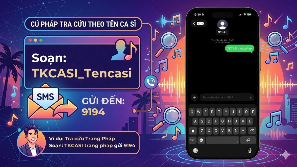 Hướng dẫn tra mã bài hát qua tên ca sĩ