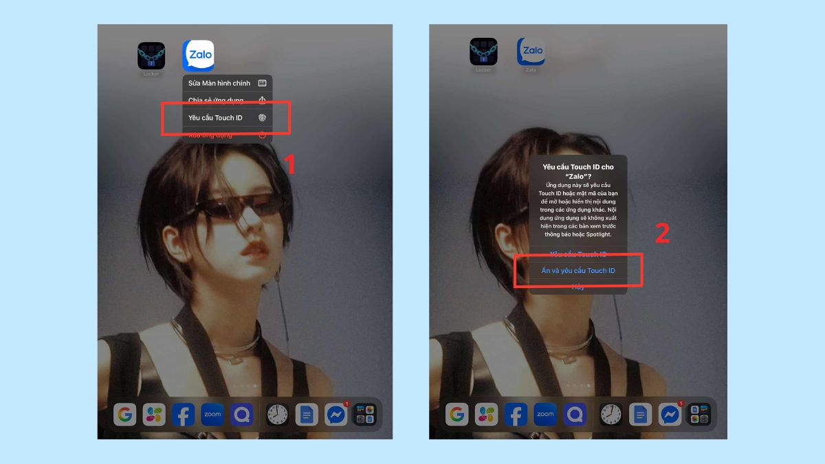 Cách dùng Face ID/Touch ID để bảo vệ ứng dụng