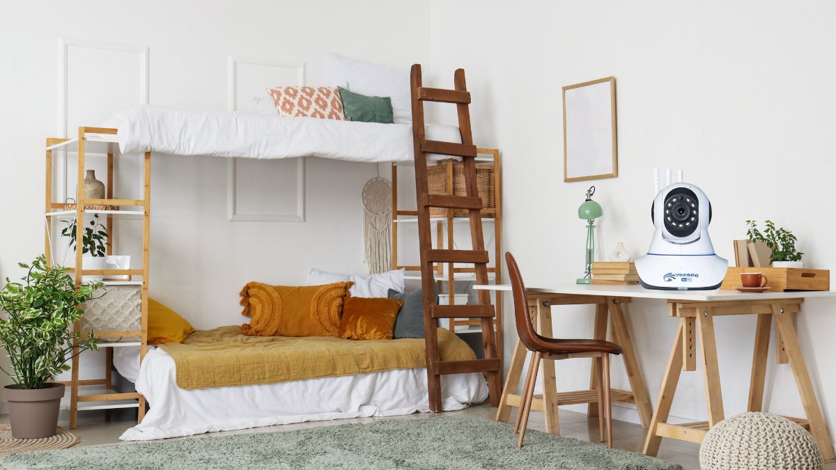 Tắt đèn camera YooSee trong phòng trẻ em