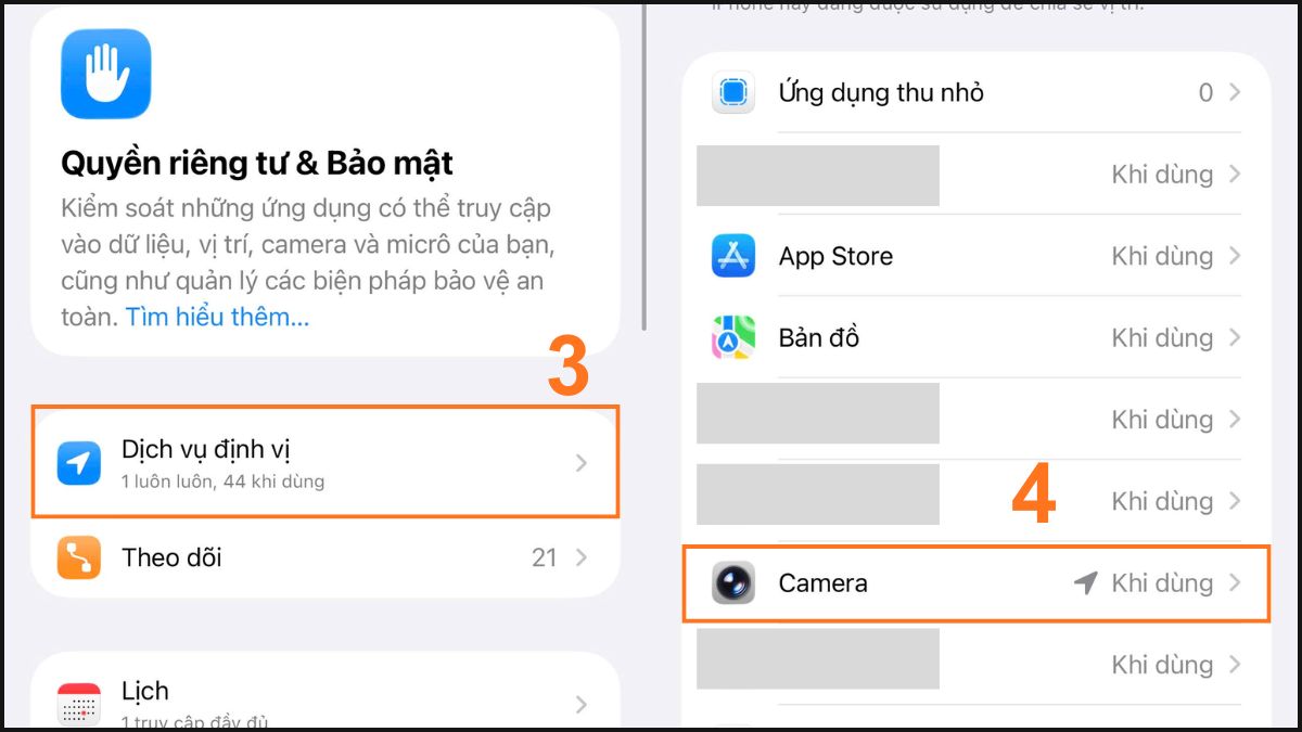 Nhấp vào ứng dụng muốn giới hạn