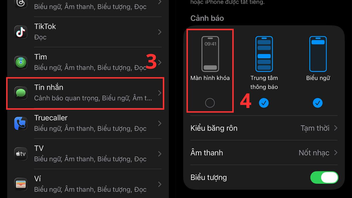 Chọn ứng dụng Tin nhắn