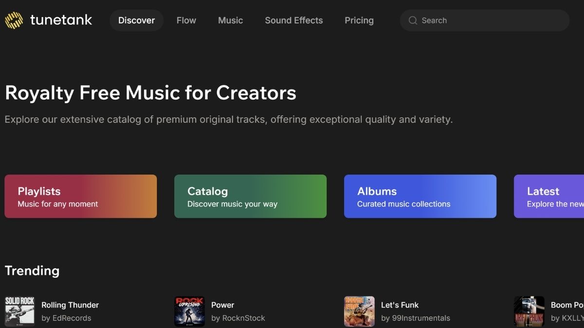 Nền tảng nhạc Tunetank