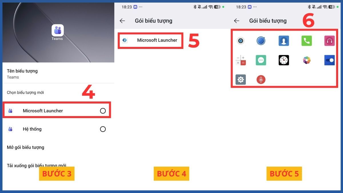 Hoàn tất quá trình thay đổi icon ứng dụng