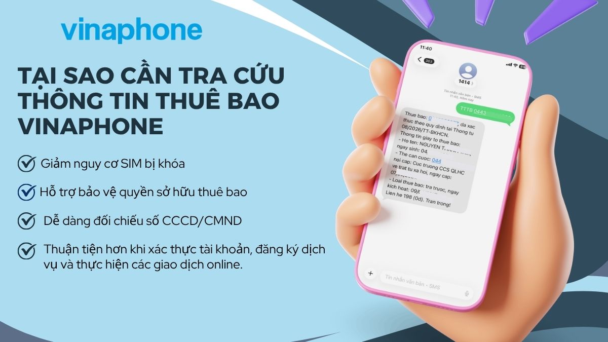 Lý do nên tra cứu thông tin thuê bao