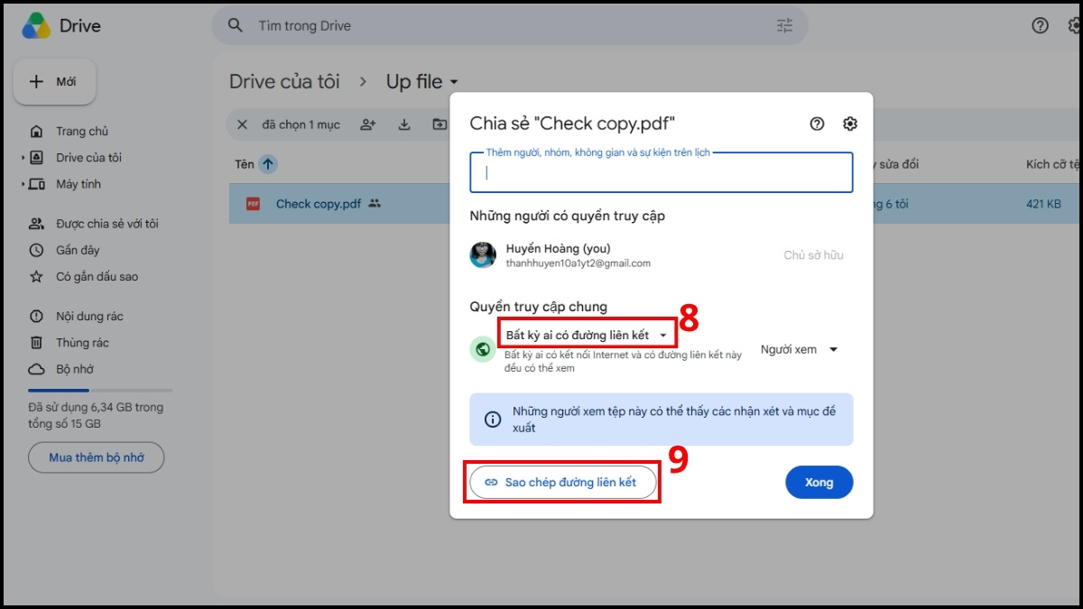 Sao chép đường liên kết