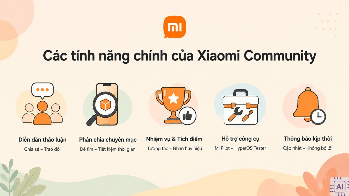 Các tính năng chính của Xiaomi Community