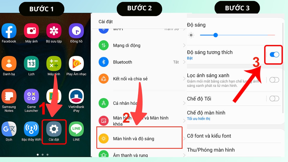Điều chỉnh lại Độ sáng tương thích cho máy