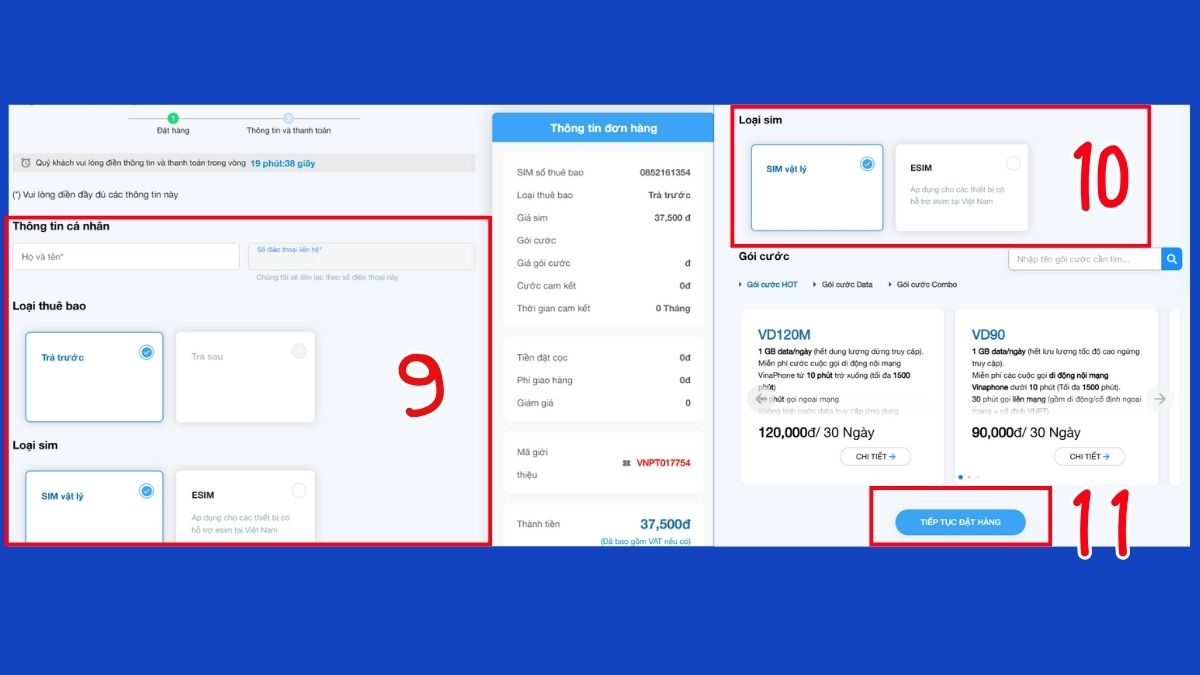 mua SIM 012 vinaphone
