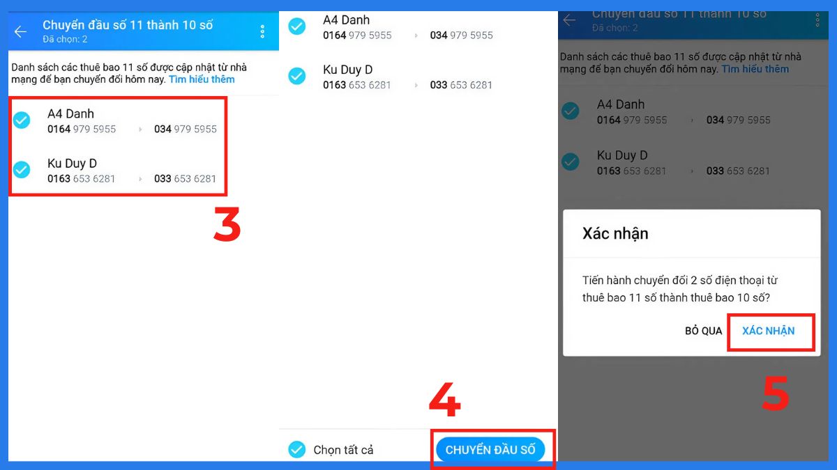 đổi đầu số 016 trên zalo