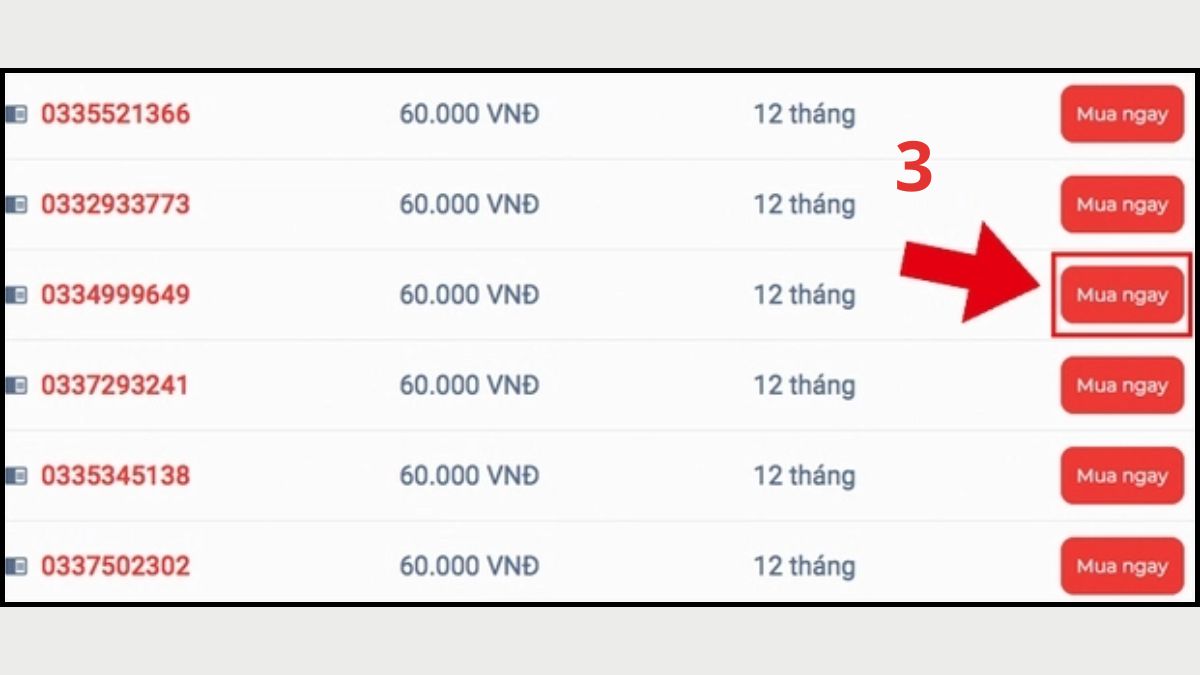chọn mua sim đầu số 0339