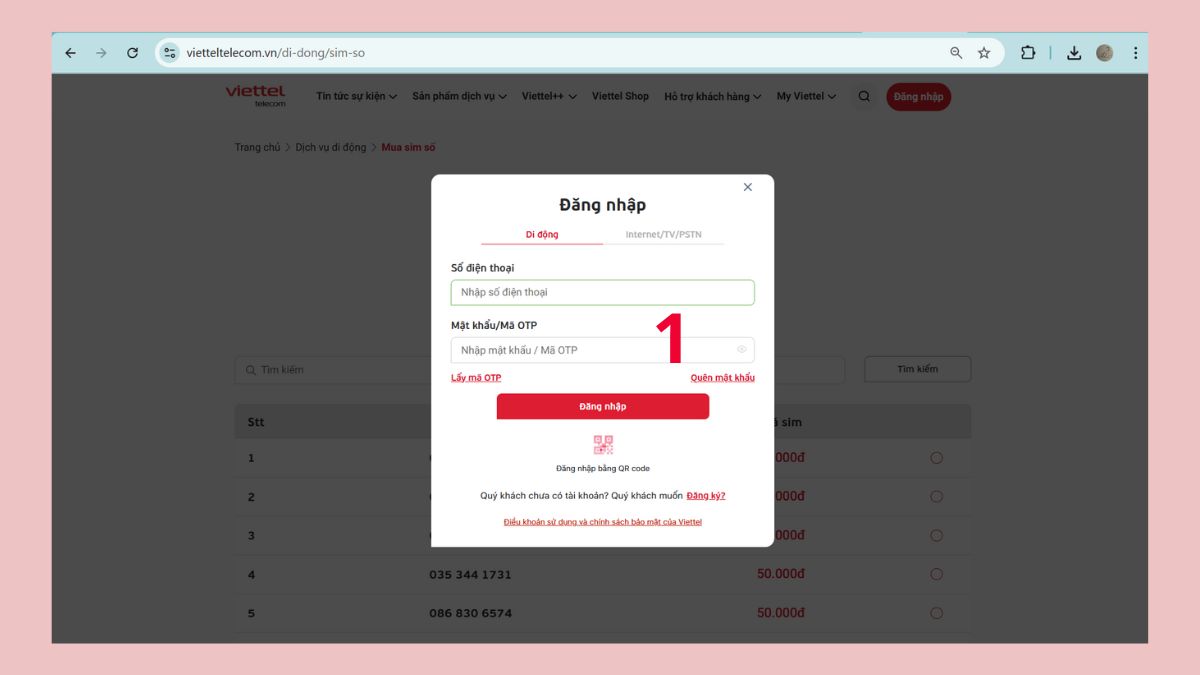 Mua SIM đầu số 035