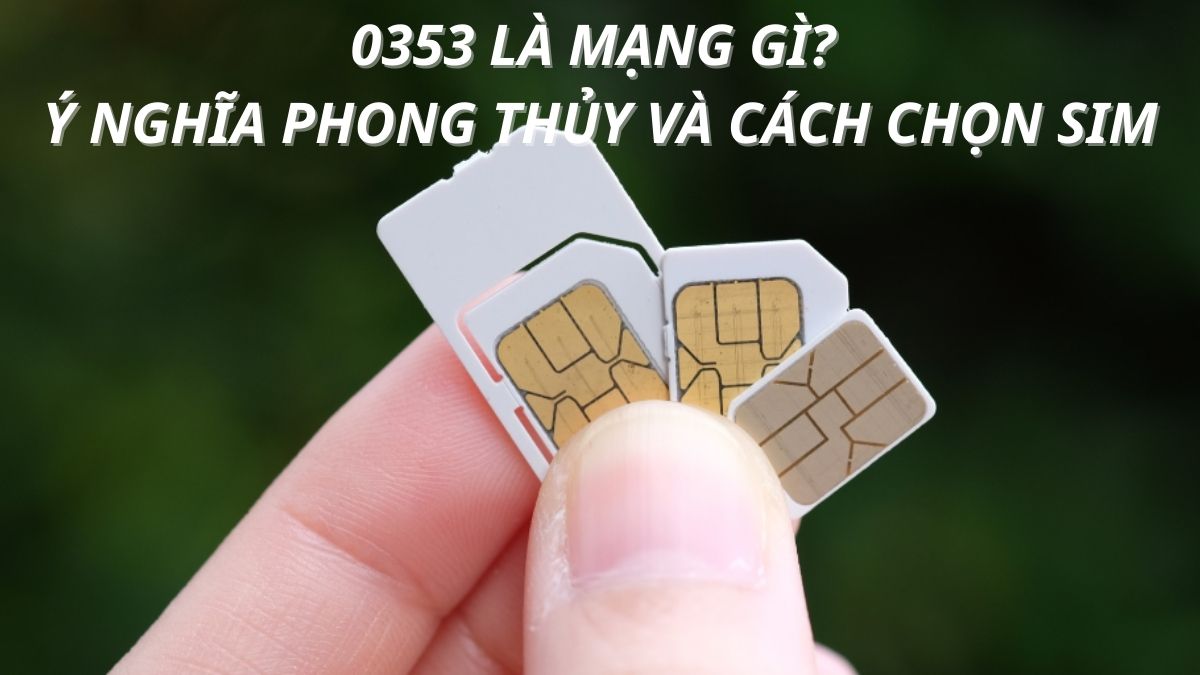 0353 là mạng gì? Ý nghĩa phong thủy và cách chọn SIM