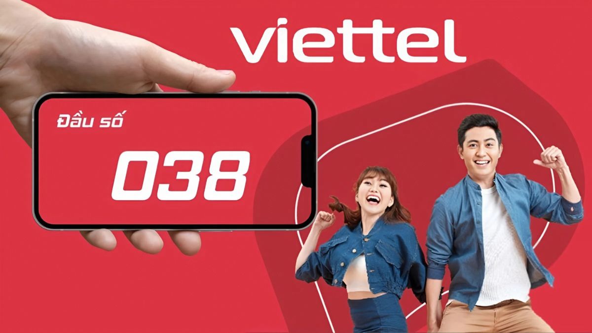 SIM đầu số 038 viettel
