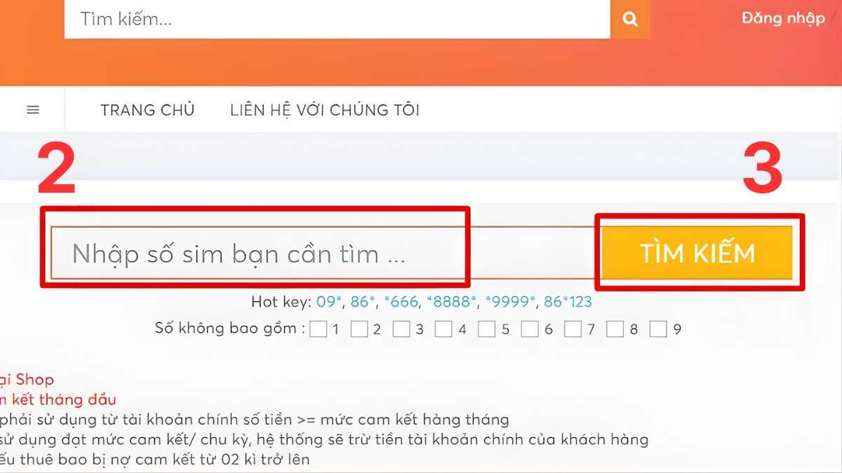 chọn SIM đầu số 052 mong muốn