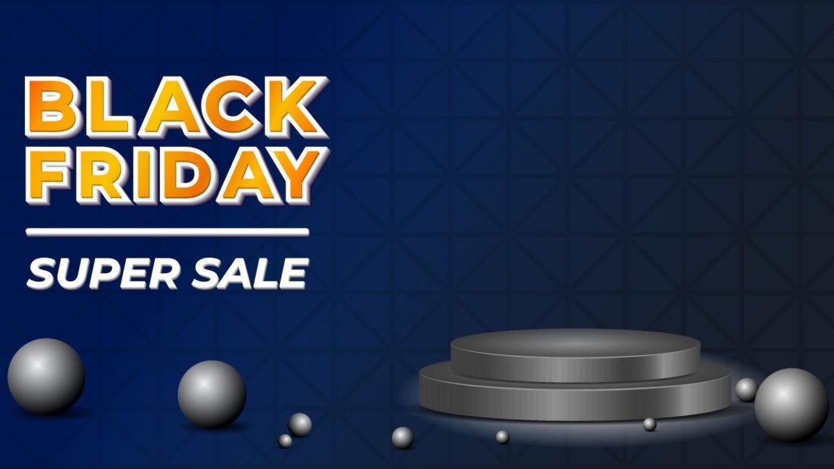 background Black Friday 3D mẫu 2