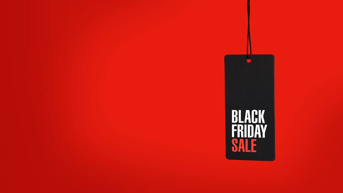 background Black Friday đỏ mẫu 4