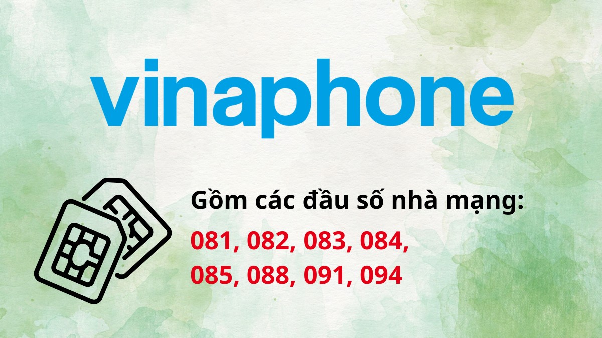 Các đầu số nhà mạng VinaPhone