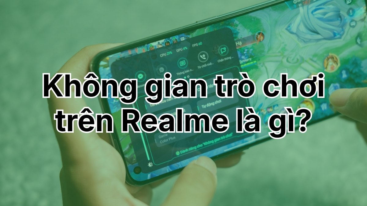 cách bật không gian trò chơi realme