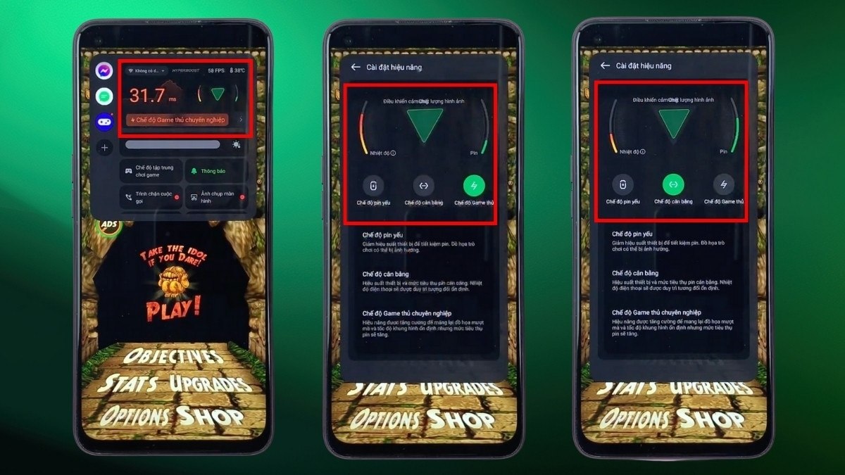 mở gaming mode realme