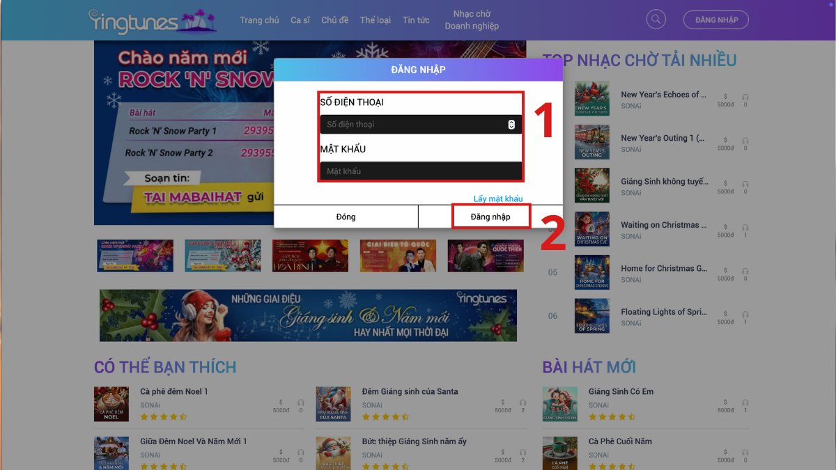 cách cài nhạc chờ VinaPhone