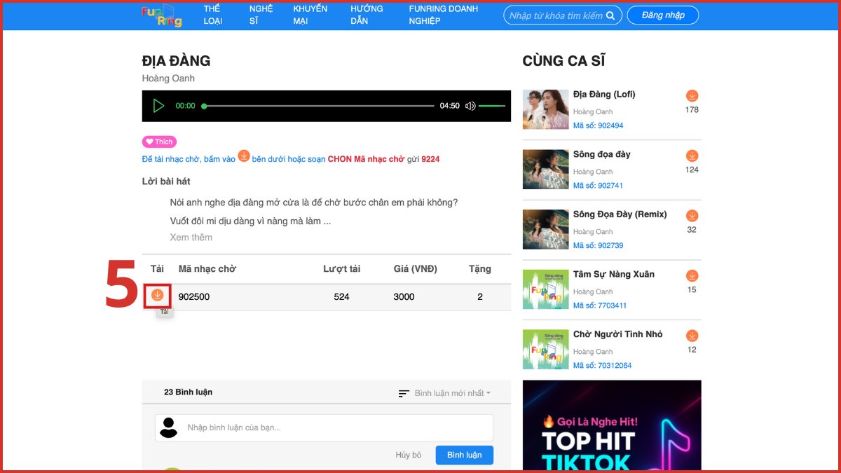 cài nhạc chờ theo ý muốn MobiFone