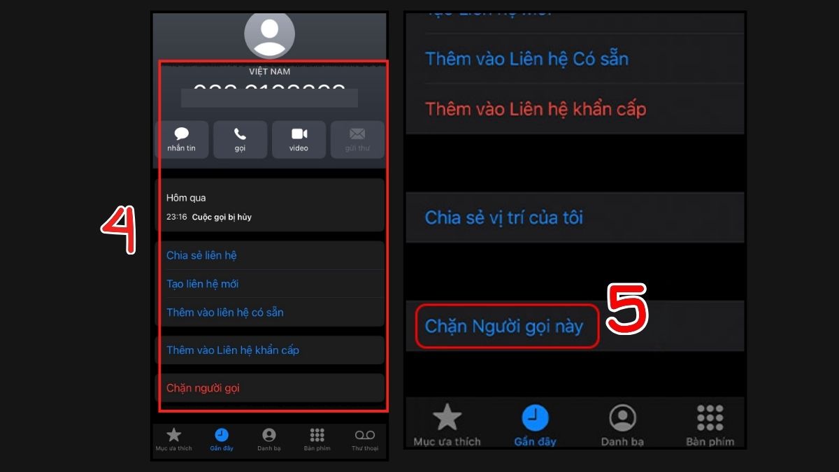 cách chặn cuộc gọi đòi nợ điện thoại iphone