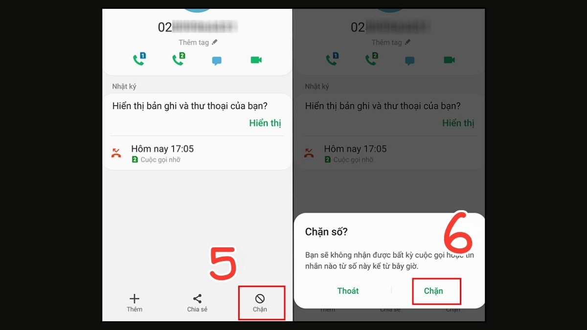 block cuộc gọi đòi nợ trên Android