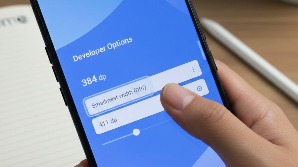 cách chỉnh dpi realme