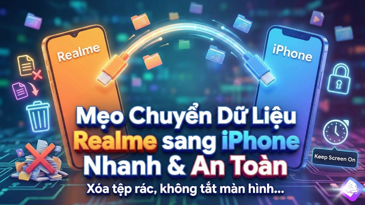 mẹo chuyển dữ liệu từ realme sang iphone