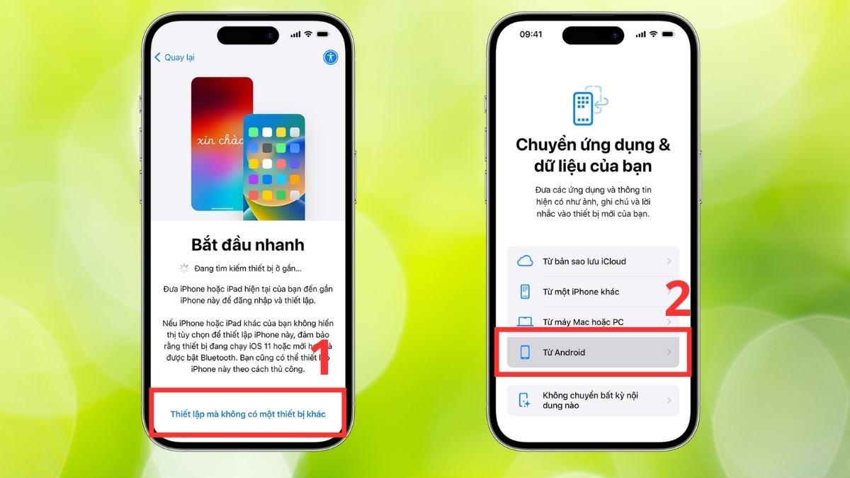 chuyển dữ liệu từ realme sang iphone