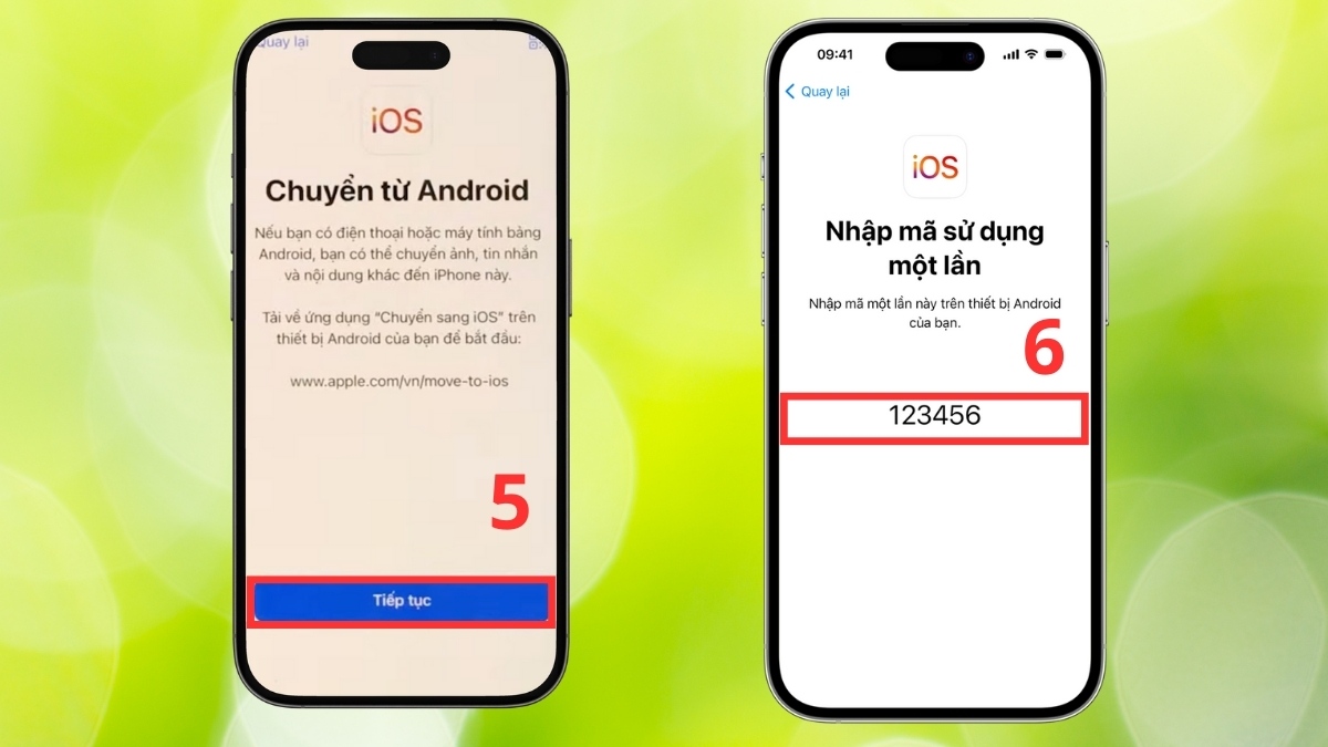 dữ liệu từ realme sang iphone