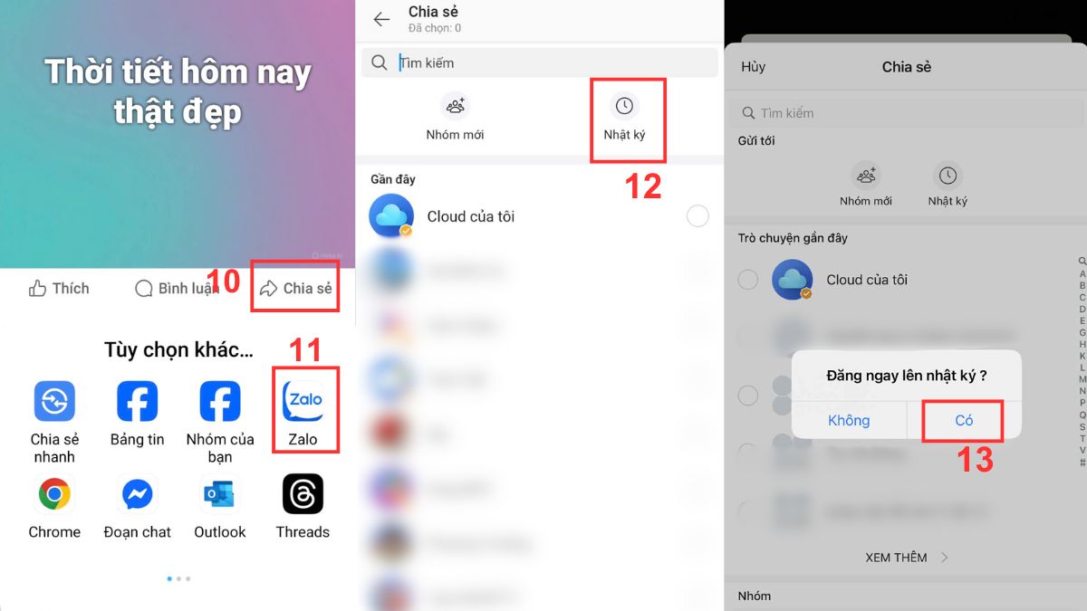 cách liên kết zalo với facebook