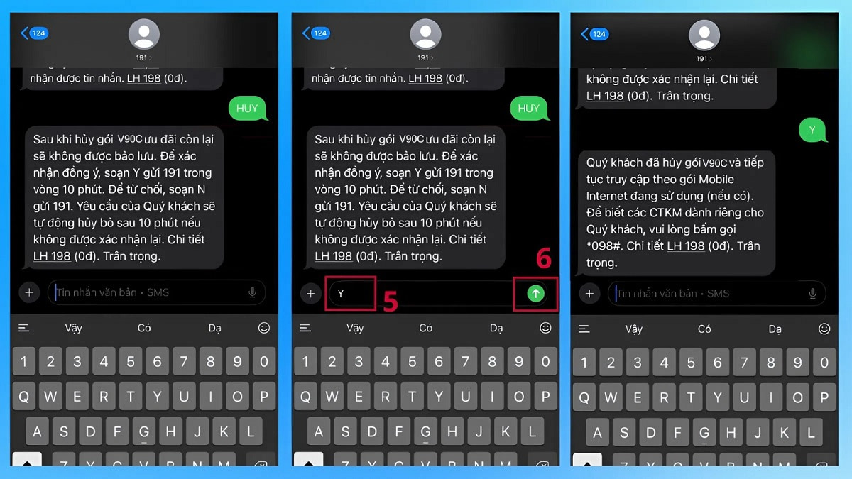 hủy gói cước V90 Viettel