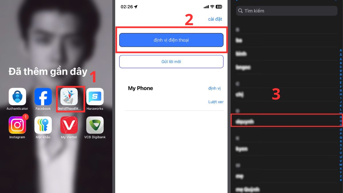 định vị điện thoại bằng sim