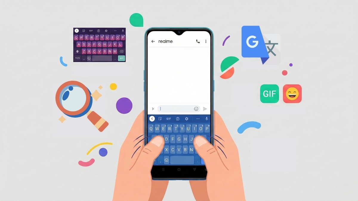 cách đổi bàn phím điện thoại realme