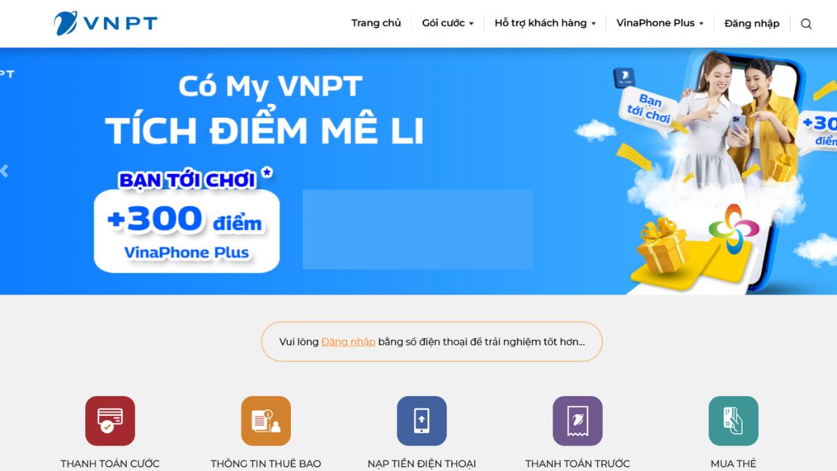 đổi điểm vinaphone sang data qua website