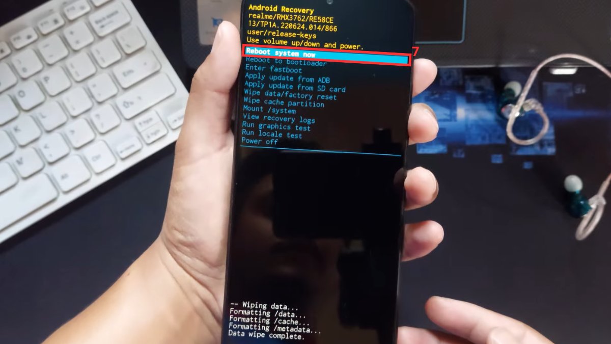 thay đổi mật khẩu điện thoại realme