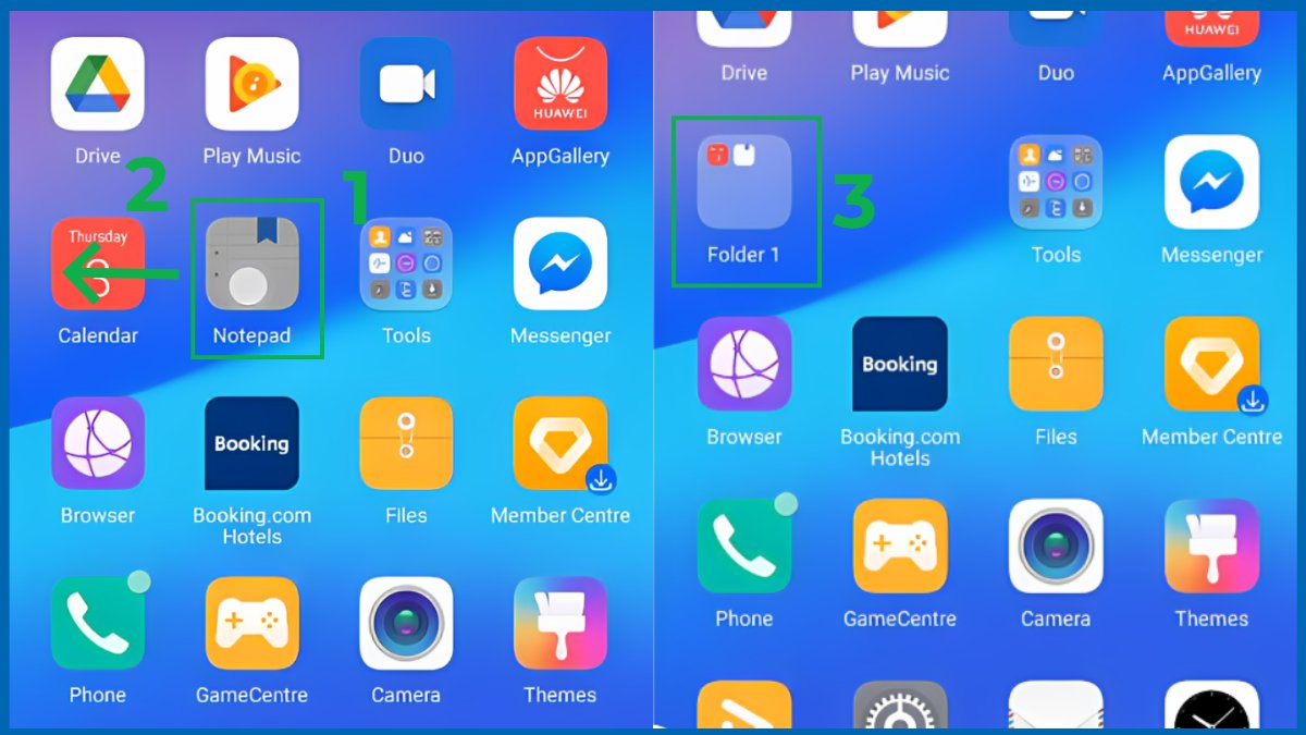đưa app ra màn hình điện thoại realme