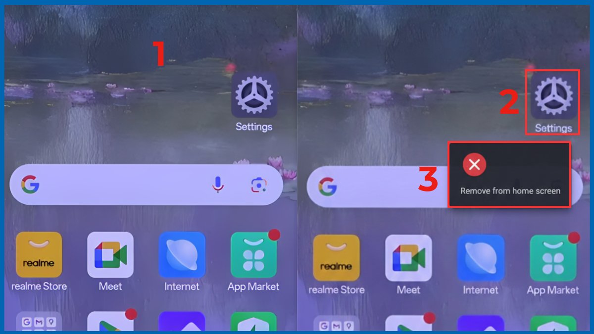 cách đưa ứng dụng ra màn hình realme