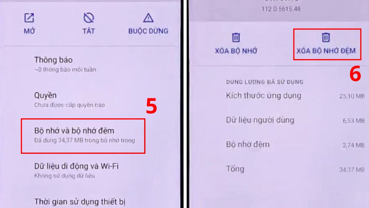 cách giải phóng dung lượng realme