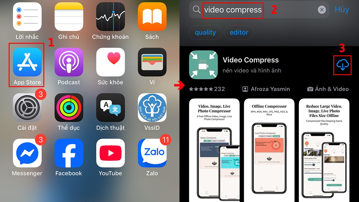 gửi video trên 100MB qua Zalo trên điện thoại