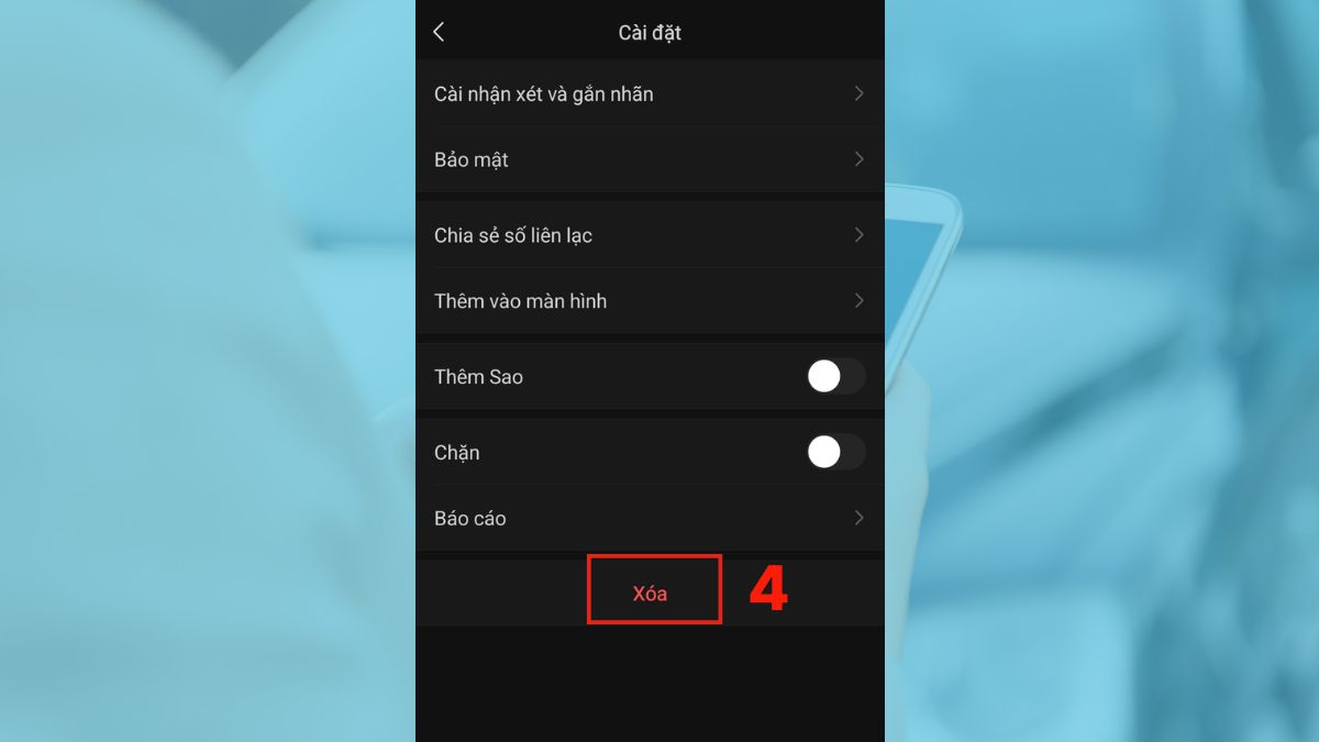 xóa kết bạn wechat