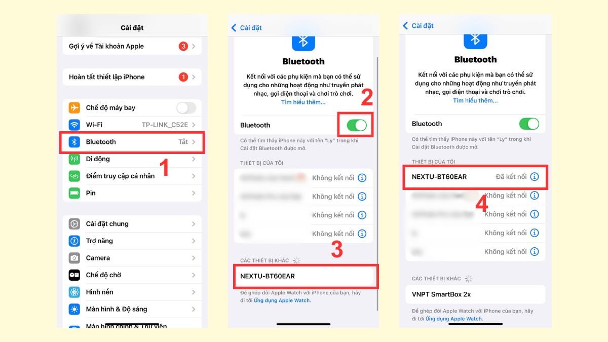 cách kết nối loa bluetooth với điện thoại iphone