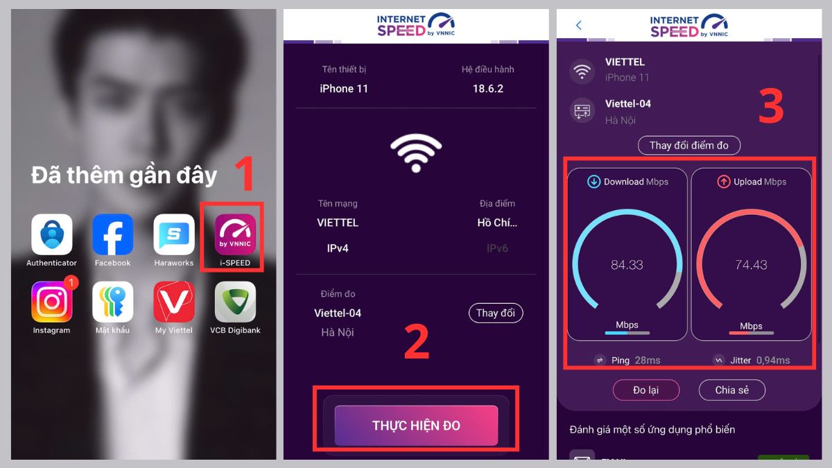 cách kiểm tra tốc độ mạng trên điện thoại ispeed