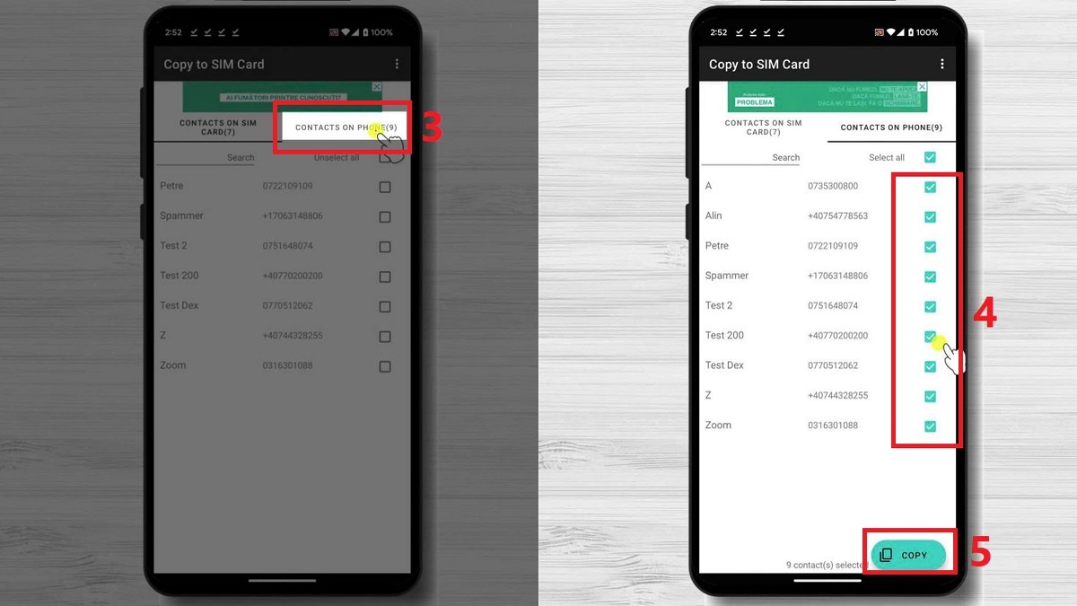 cách lưu số điện thoại vào sim trên điện thoại realme
