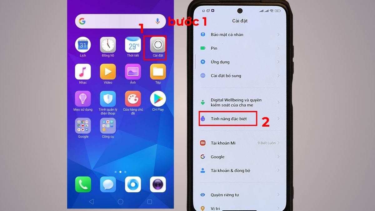 mở cửa sổ nổi trên điện thoại realme