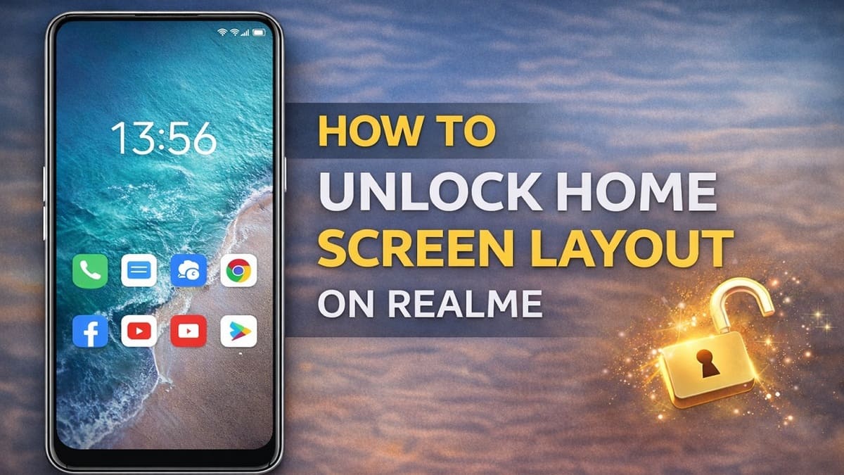Làm ngay cách mở khóa bố cục màn hình chính Realme trong 1 phút